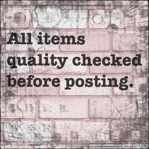 All items are quality checked!! ☑️